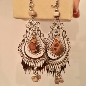 NEW Earrings with natural stone